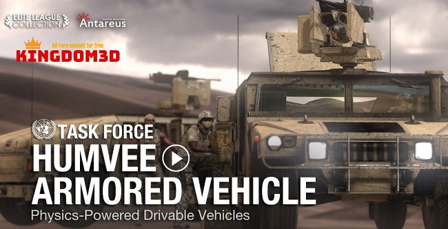 UN Task Force - Humvee Armored Vehicle