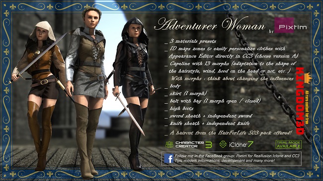 FULL PACK !! Adventurer Woman