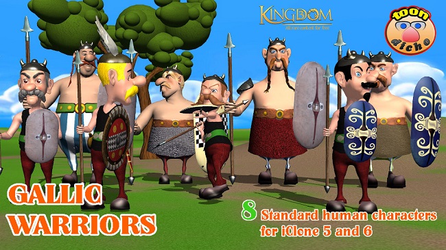 Cartoon Gallic Warriors