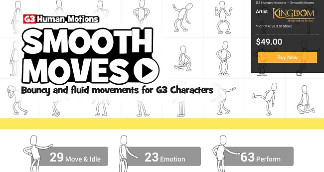 G3 Human Motions &ndash; Smooth Moves