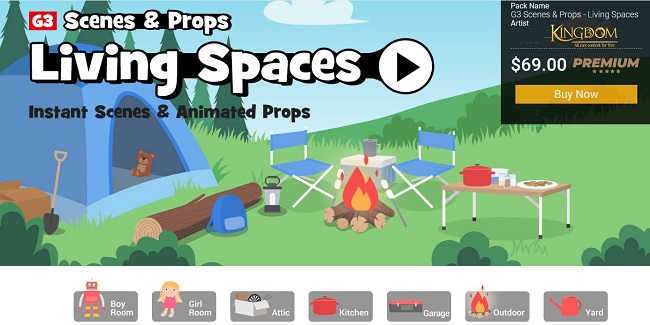 G3 Scenes & Props - Living Spaces