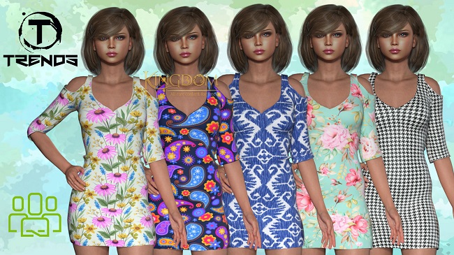 Open Shoulder Dresses 