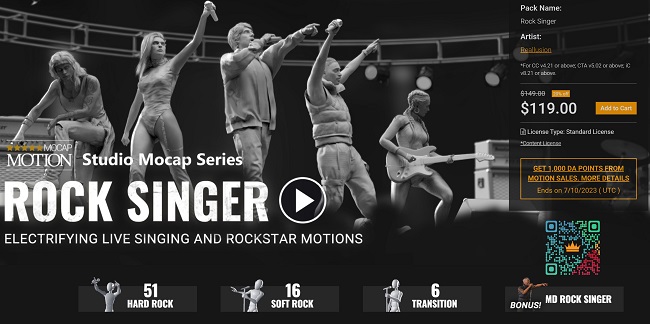 Studio Mocap - Rock Singer