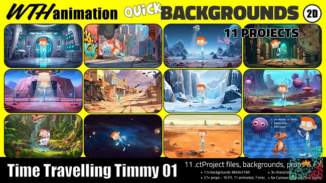 Time Travelling Timmy: 11 Projects