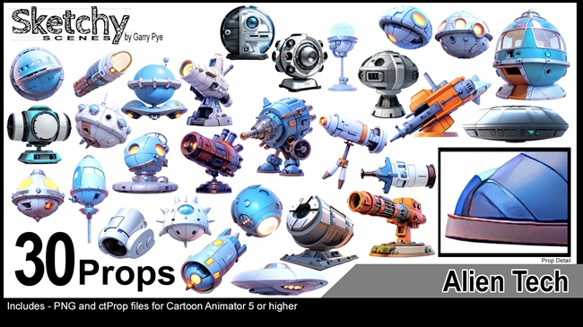 Sketchy Scenes &ndash; Alien Tech