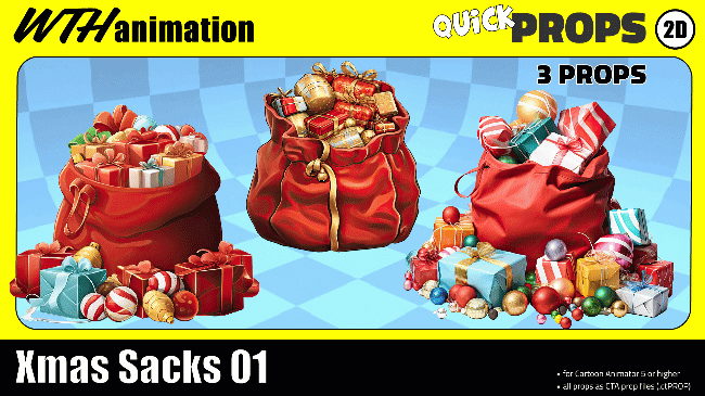 Xmas Sleighs 01/ Sacks 01/ Gifts 01 (Bundle)