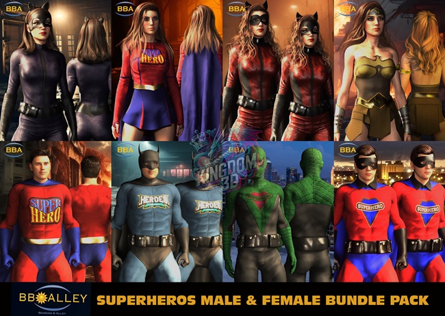 Super Heros Male & Female Bundle