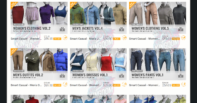 Smart Casual Male & Female Outfit : Mega Bundle Pack With All Material Plus (1400$) FOR SALE!!