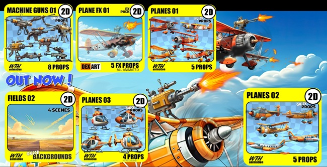 Machine Guns & Plane Bundle