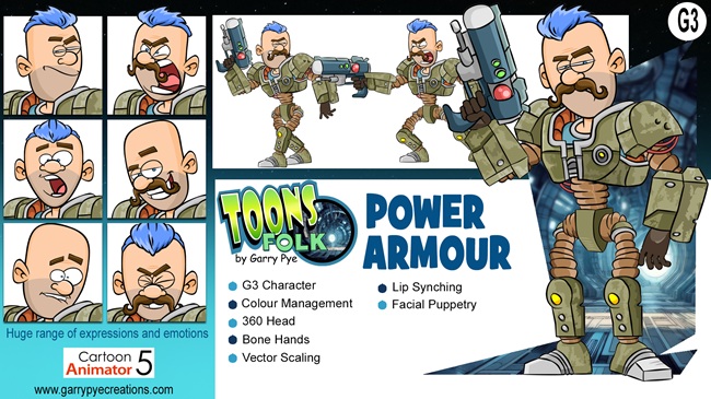 Toons Folk &ndash; Scifi &ndash; Power Armour