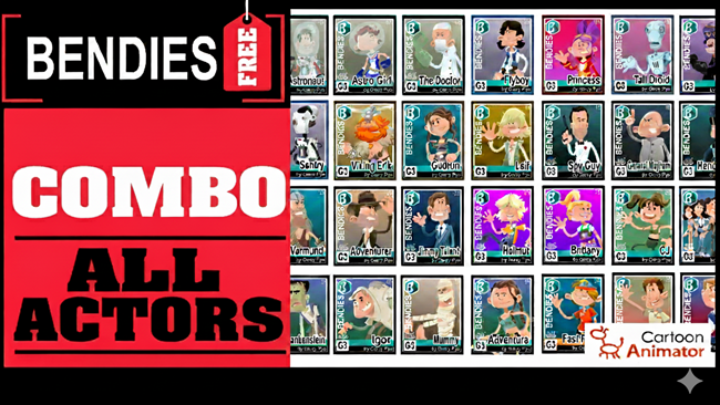 BENDIES COMBO: ALL ACTORS  (Value $550)