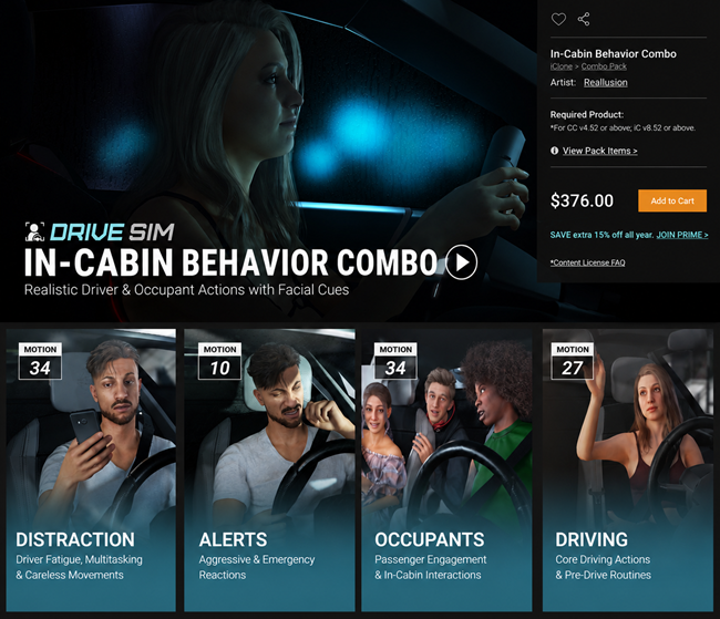In-Cabin Behavior Combo
