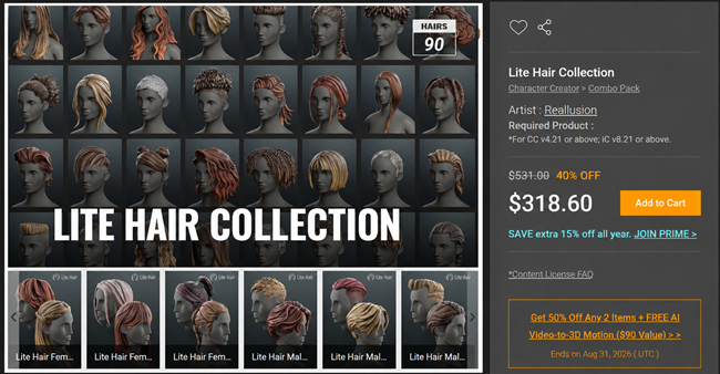 Lite Hair Collection - Bundle !! (9 EXCLUSIVE PACKS)