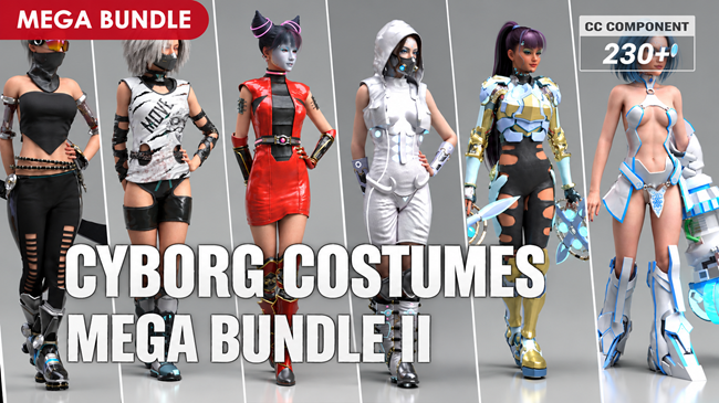 Cyborg Costumes _ Mega Bundle II (Value 228$)