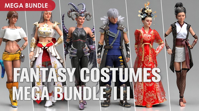 Fantasy Costumes _ Mega Bundle III (Value 370$)
