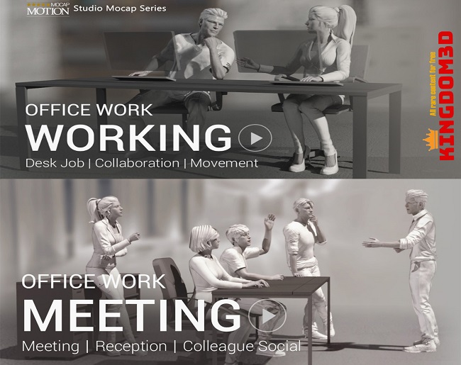 Studio Mocap-Office Work_Bundle