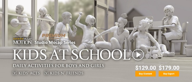 Studio Mocap - Kids at  School 