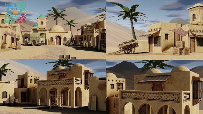 Middle East Town Bundle -5 Scenes-